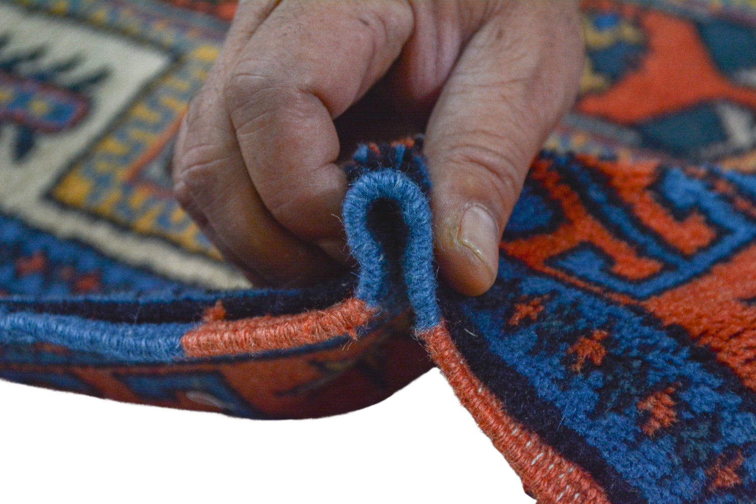 Yuları / 2x10 Vintage Wool Boho Rug Runner Thickness