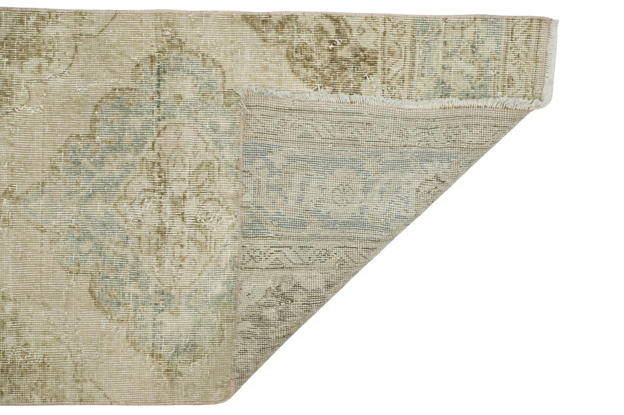 Yurt / 2x13 Vintage Oriental Rug Runner Back Side
