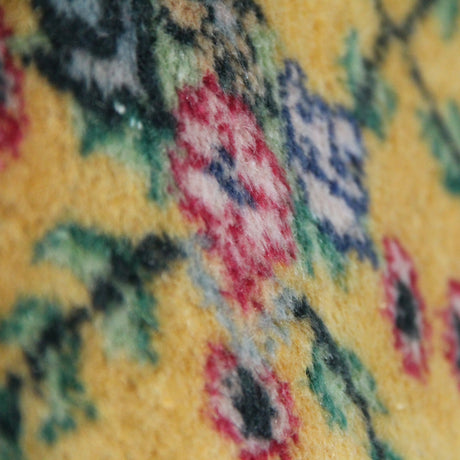 Vintage Handmade Yellow Rug - 5x8 ft | Wool Anatolian Oushak Carpet for Bedroom