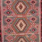 Curated Vintage Kilim Rug - 5x11 ft | Handmade Oriental Area Rug for Living Room