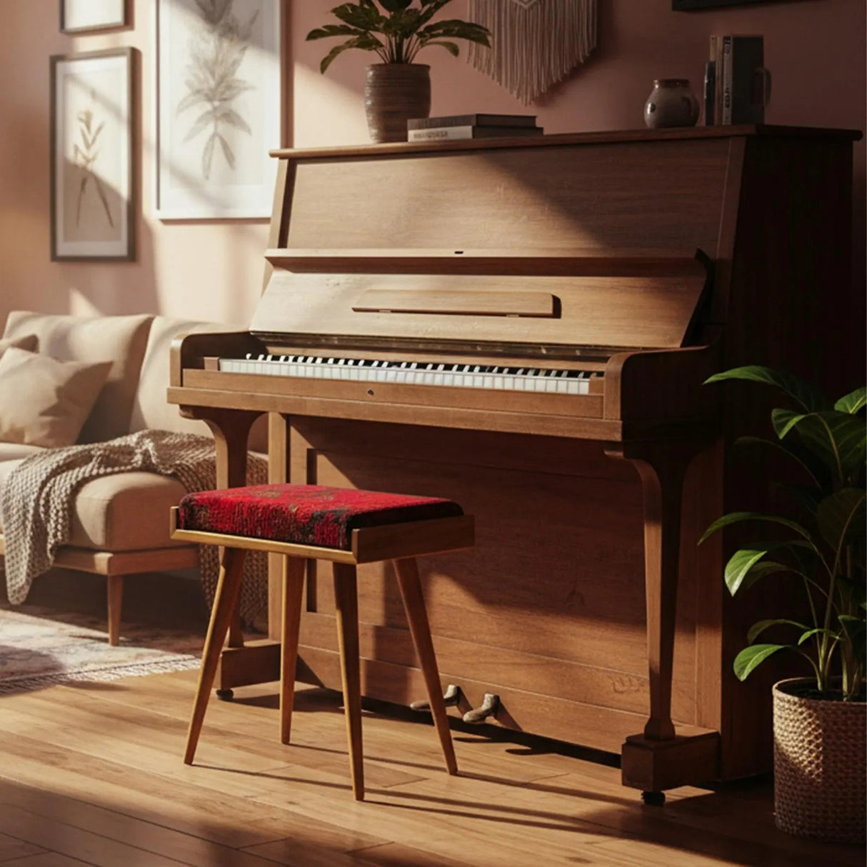 Walnut Ottoman Bench | Design Ruby