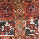 Curated Primitive Wool Rug - 2x5 ft | Handmade Vintage Anatolian Carpet