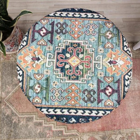 Round Ottoman Stool | Design Turquoise