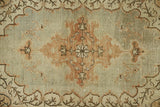 Pastel Renkli El Dokuma Antika Halı / Gaziemir 103 x 201 cm