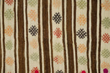  Vintage El Dokuma Çizgi Desenli Kilim / Nurhak 109 x 171 cm