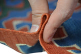 El Dokuma Vintage Yün Kilim / Aktoprak 154 x 197 cm