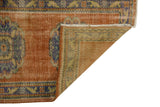 Yün El Dokuma Turuncu Antika Halı / Evren 84 x 331 cm