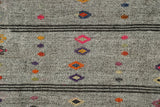 Gri El Dokuma Vintage Kilim / Boyundere 224 x 313 cm