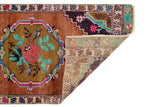 Çiçek Desenli El Dokuma Antika Halı / Feke 53 x 109 cm