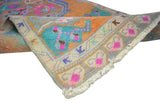 Antika El Dokuma Çiçek Desenli Halı / Besni 53 x 103 cm