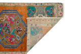 Antika El Dokuma Çiçek Desenli Halı / Besni 53 x 103 cm